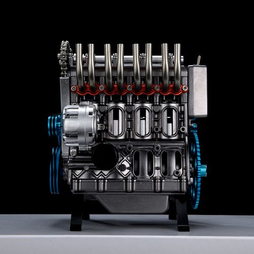 Thicon Motor 4-Zylinder Metall Bausatz Motorblock in grau Thicon Motor 4-Zylinder Metall Bausatz Motorblock in grau