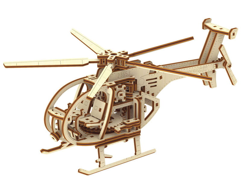 Krick Hubschrauber 3D-tec Holz Bausatz 194 Teile Krick Hubschrauber 3D-tec Holz Bausatz 194 Teile