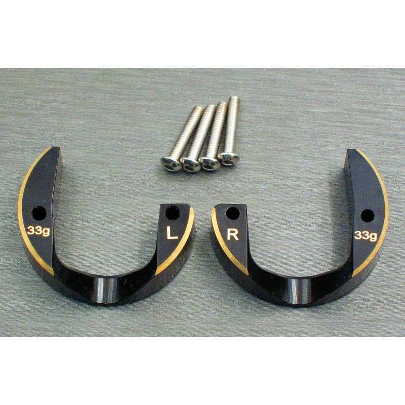 SAMIX Messing Portalabdeckung 33g l_r fuer Axial SCX10-3 - RC-Zubehoer