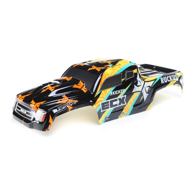 Electrix Body_ Black_Yellow_ 1_10 2wd Ruckus - RC-Zubehoer