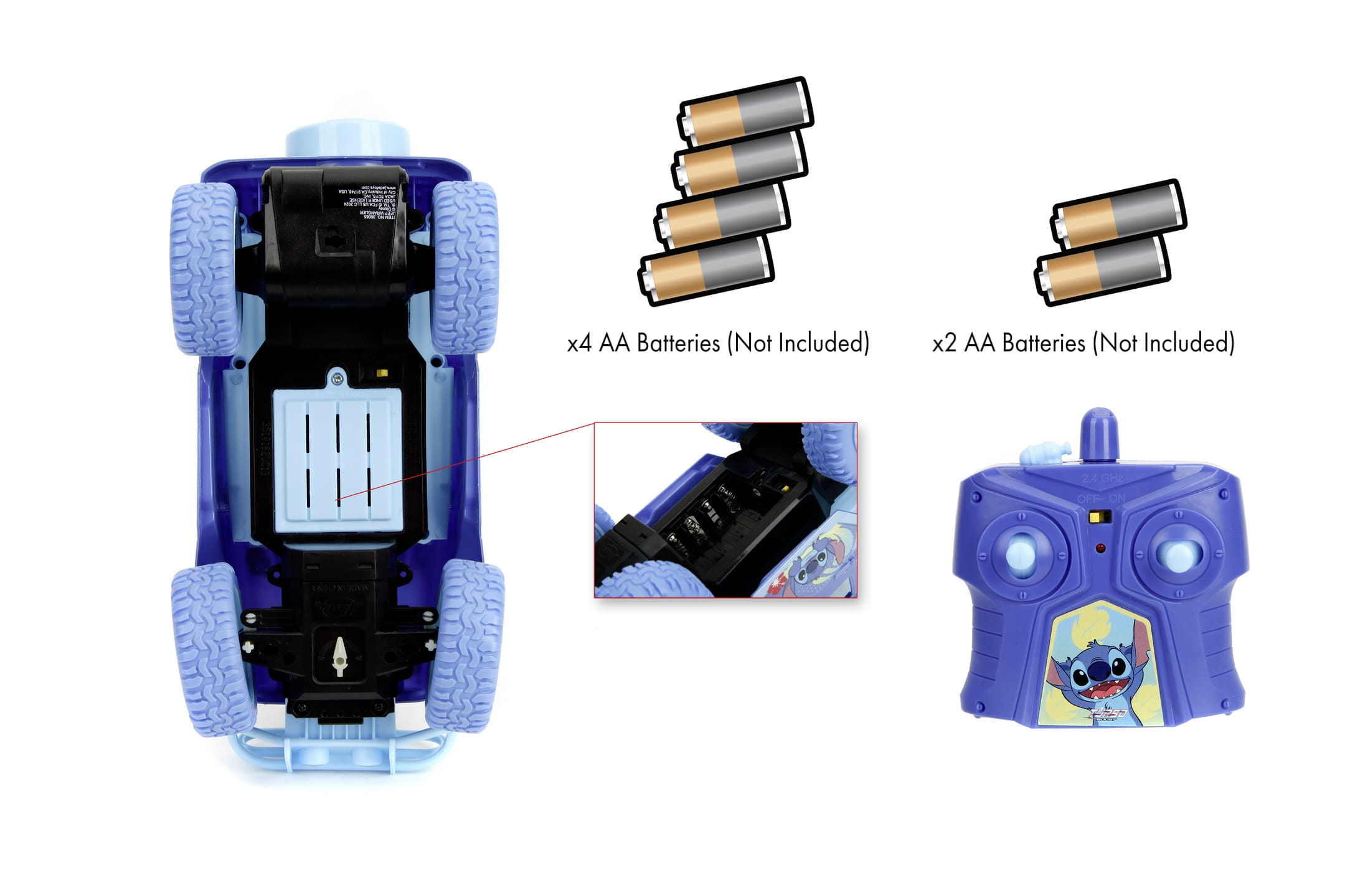 Stitch RC Jeep 1_16 von Jada Toys mit Fernbedienung