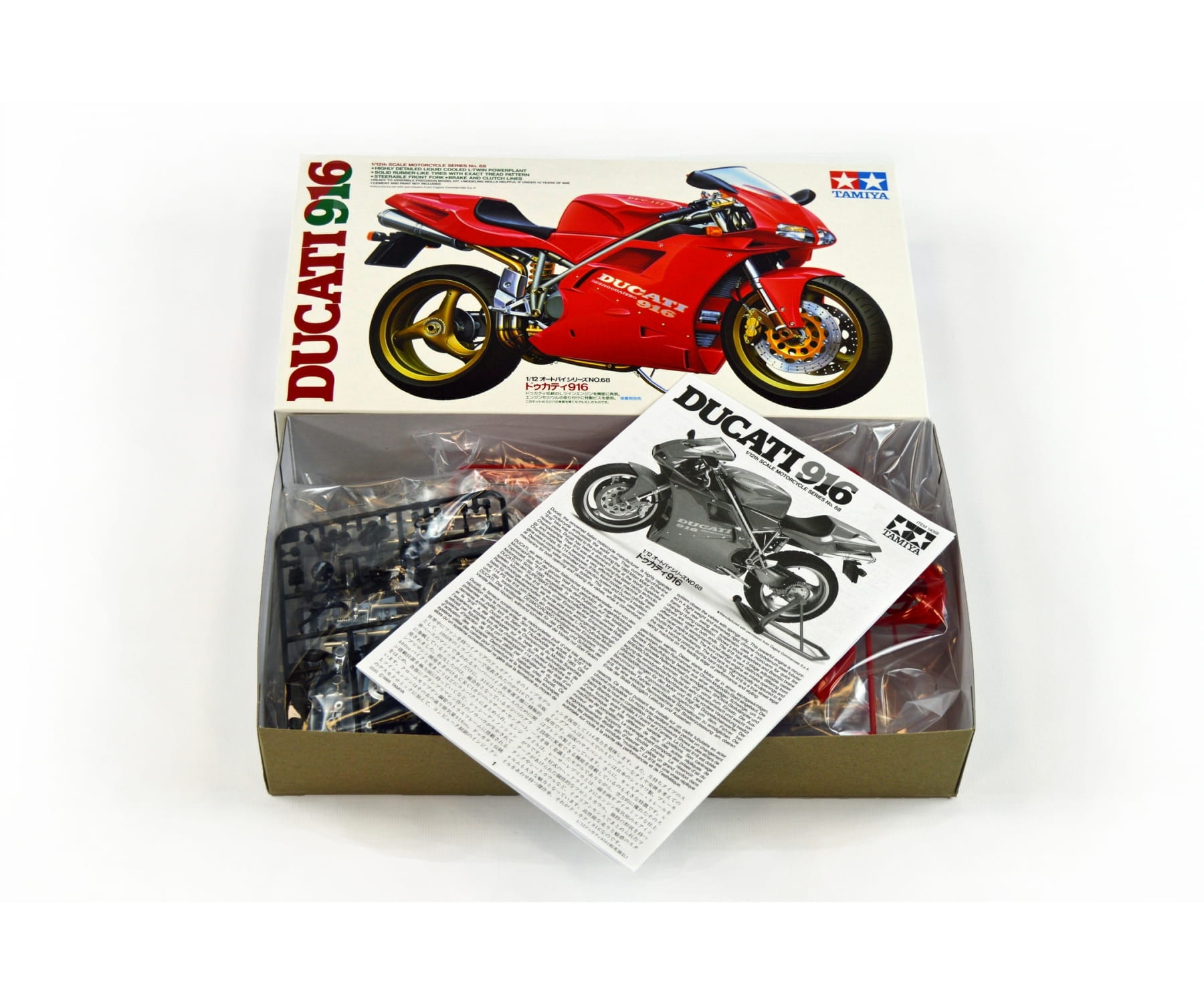 Tamiya Ducati 916 Desmo. 1993 Motorrad 1:12 Plastik Modellbau Bausatz