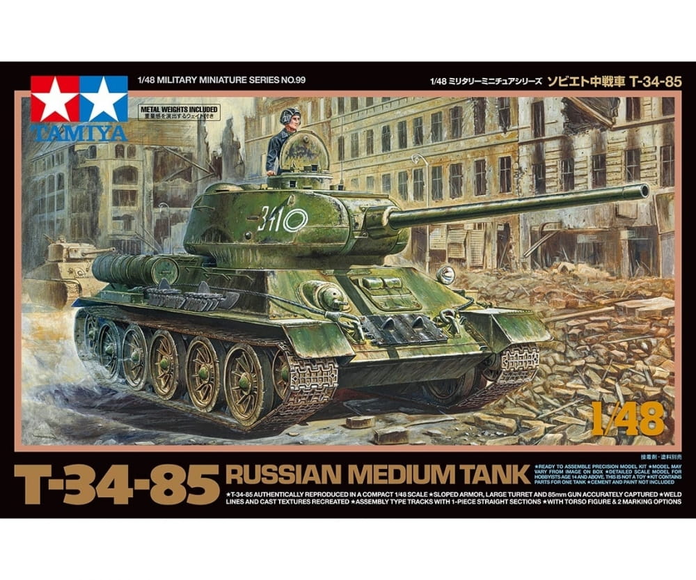 Tamiya 1:48 Rus. Mit. Pz. T-34/85