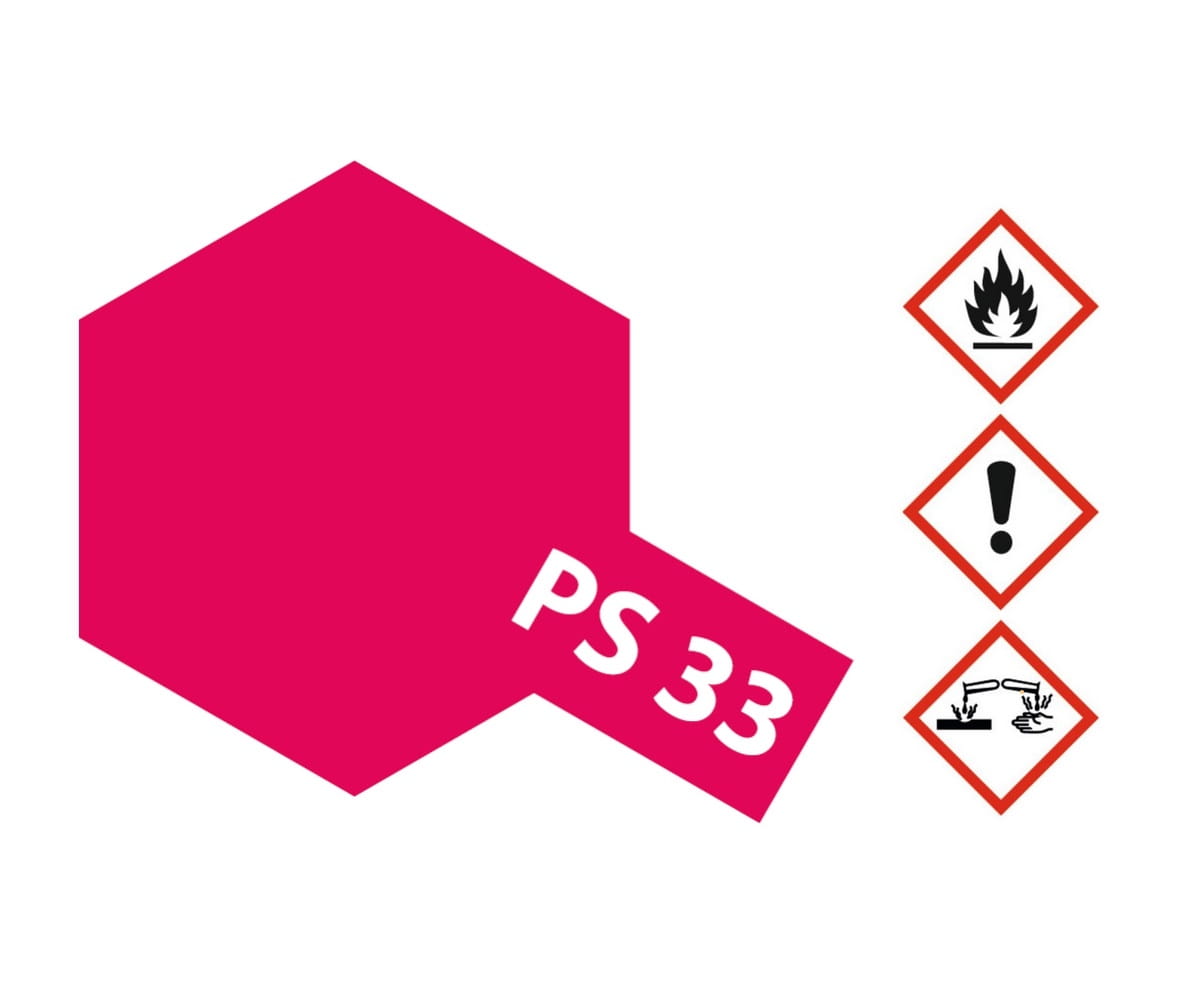 Tamiya PS-33 Kirsch Rot Sprühfarbe 100ml für Polycarbonat ( Lexanfarbe )