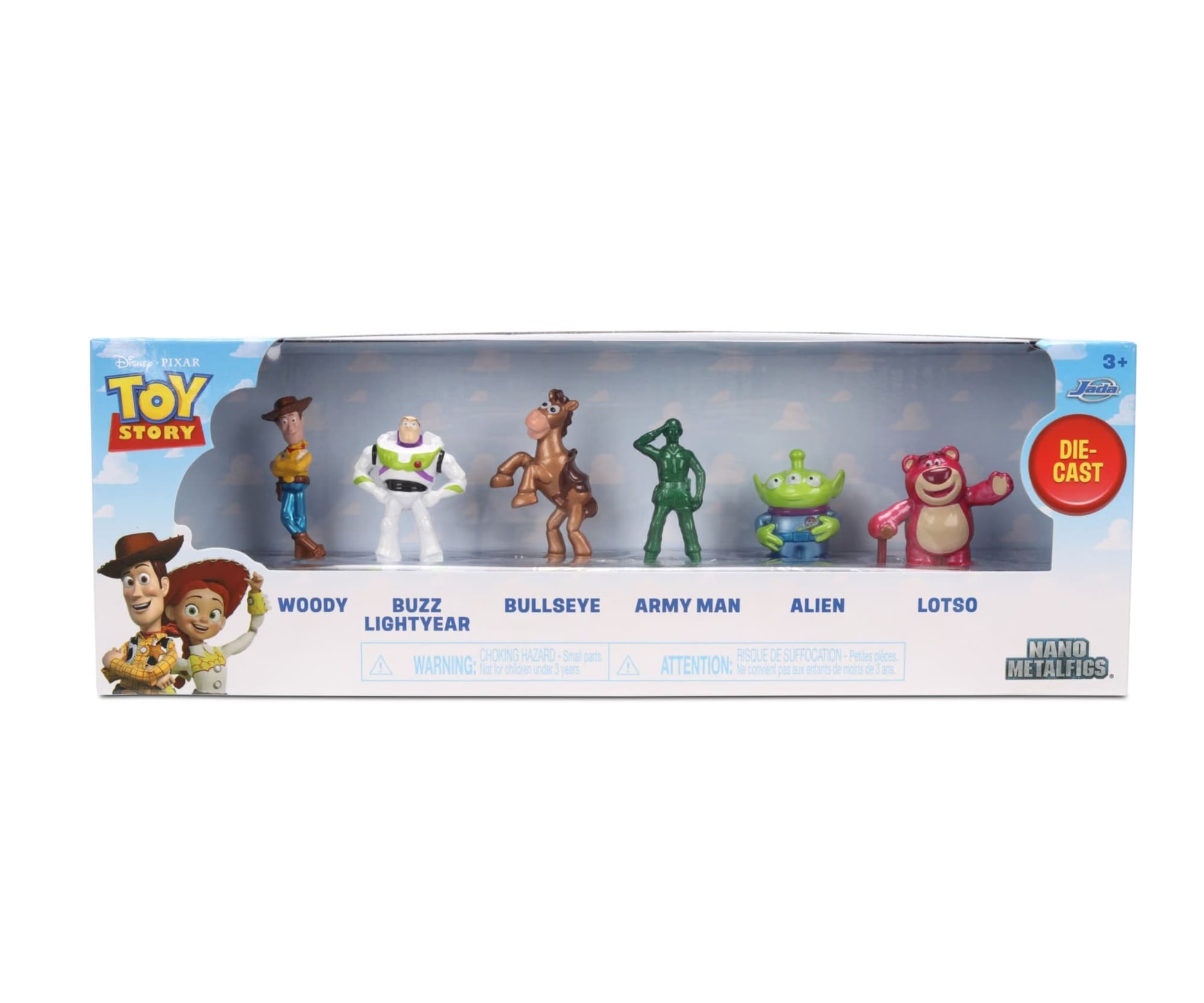 Jada Toys Toy Story Nano Diorama 6 Metallfiguren Woody Buzz und Freunde