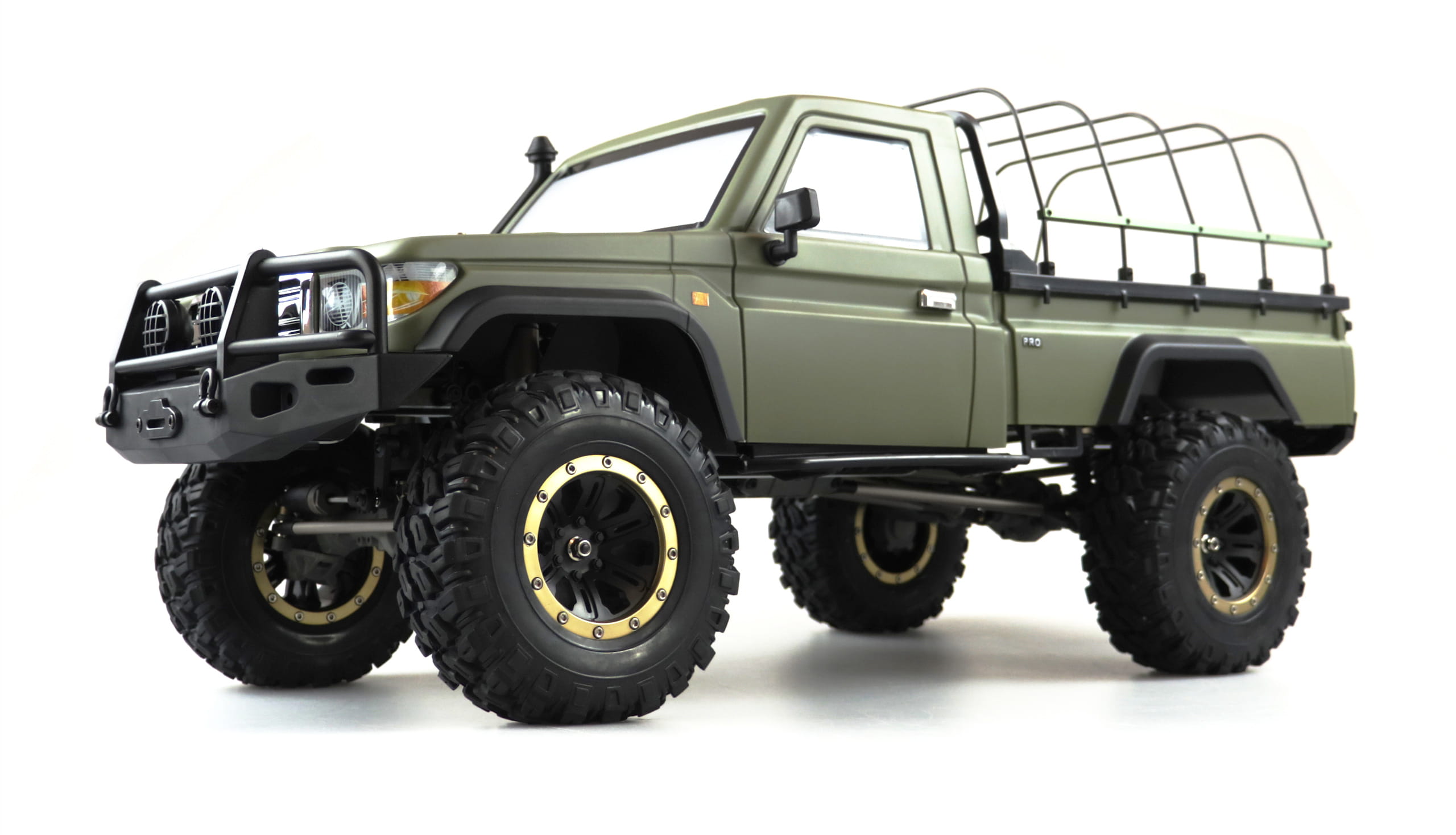 Amewi RC Scale Crawler AMXRock RCX8BS Pick-Up 1:8, RTR Militär grün