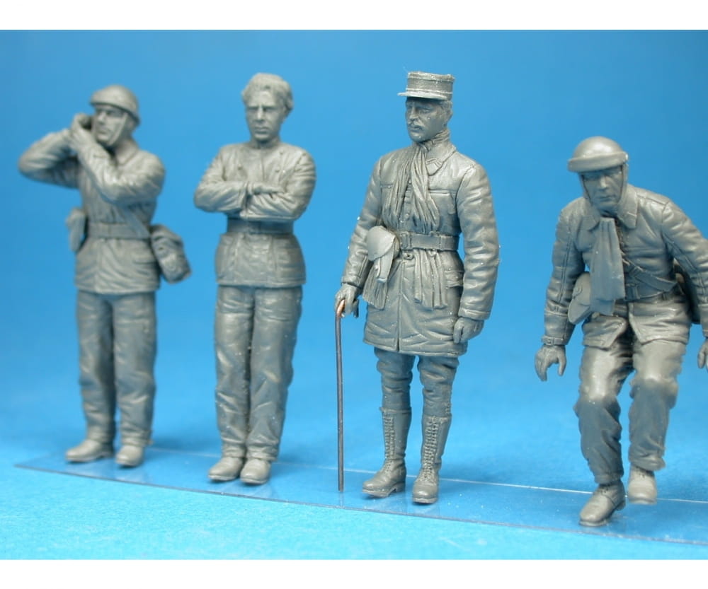 Plastikmodellbau von Miniart 1-35 fig franz panzerbesatzung ww2