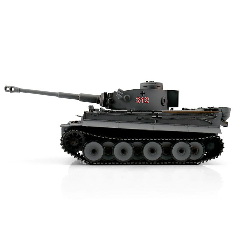 Torro RC Panzer Tiger 1 Frühe Ausf. grau BB (Metallketten) 1:16
