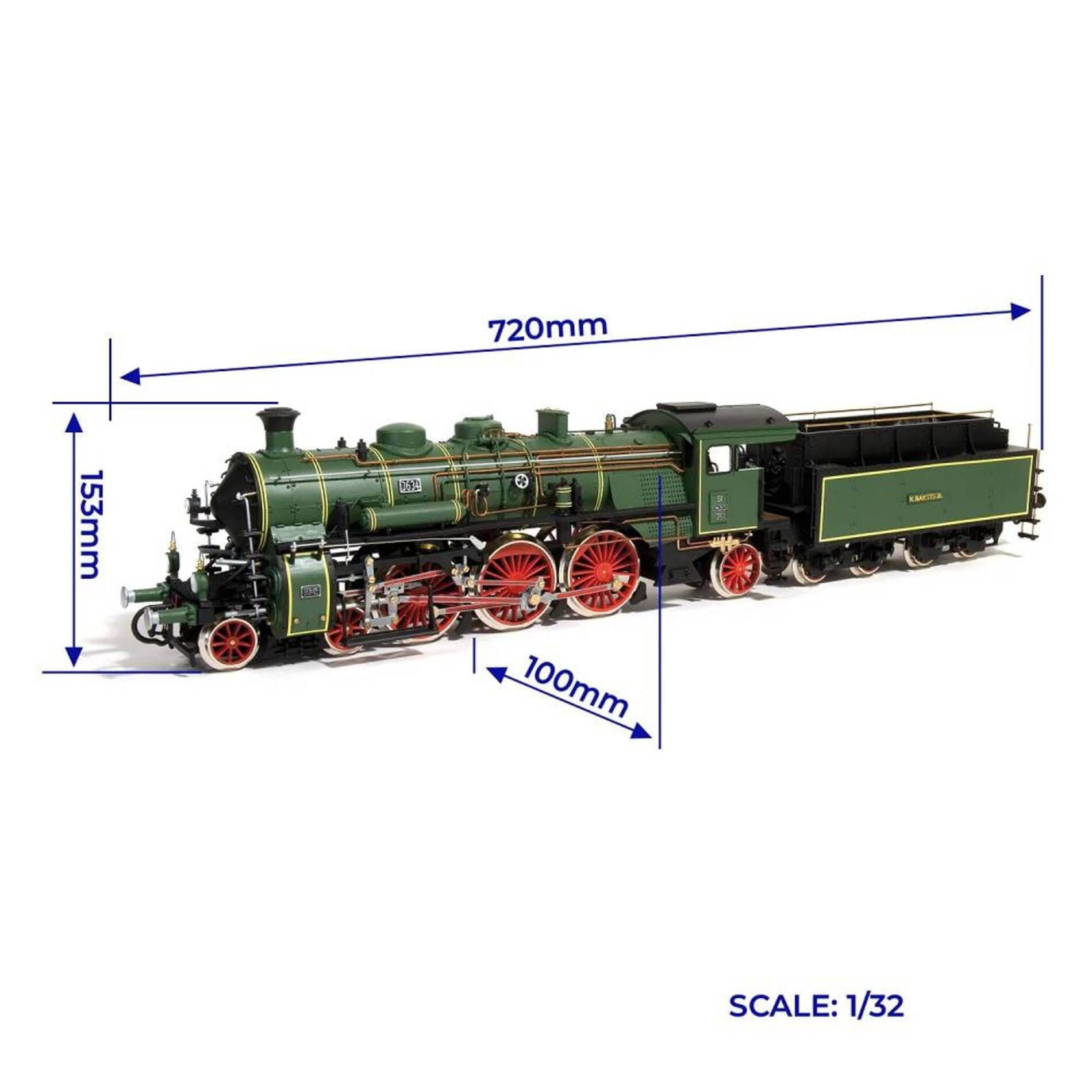 Bay. S 3_6 Lok mit Tender BR-18 Standmodellbausatz 1_32 - Modellzubehoer