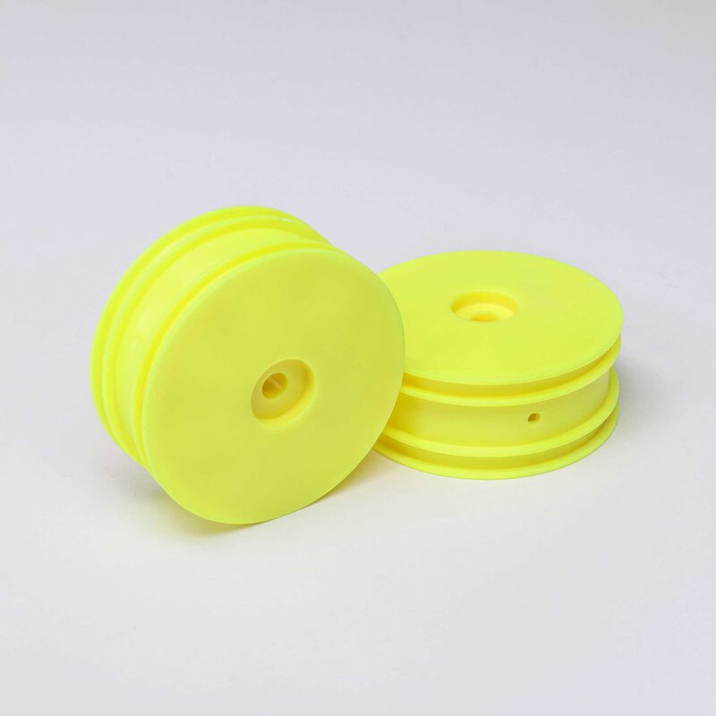 Losi Front Wheel_ Yellow _2_ Mini-B - RC-Zubehoer