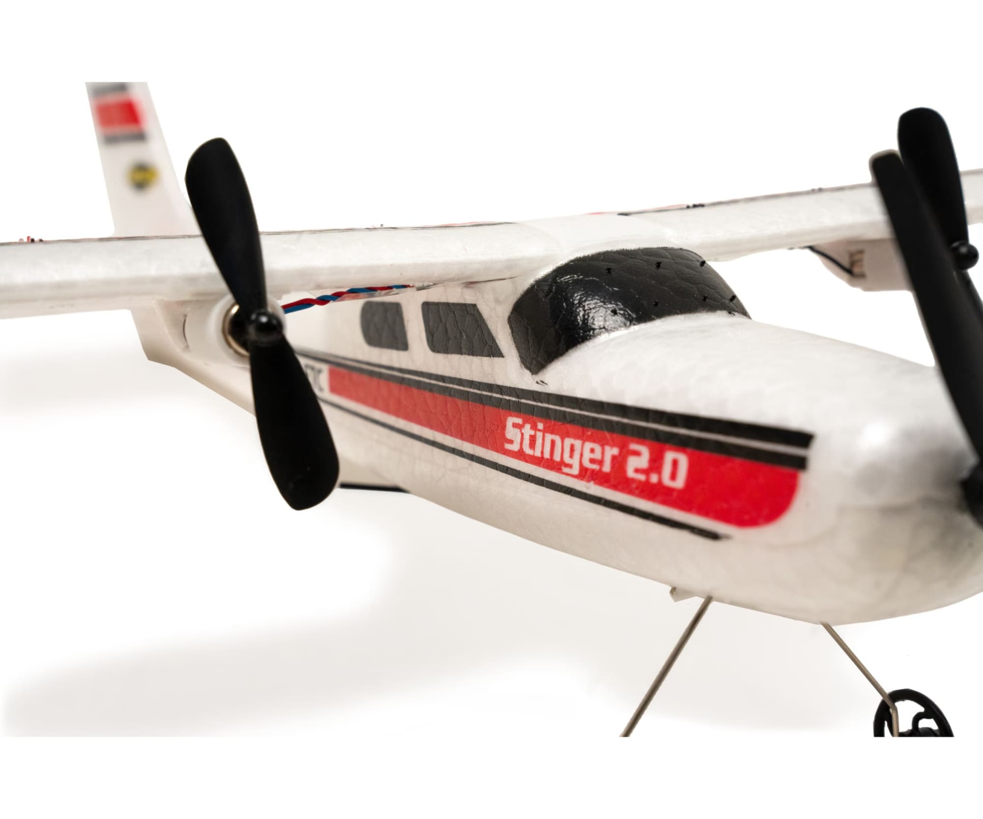 Carson Stinger 2.0 RC-Einsteigerflugzeug 2_4 GHz 100% RTF mit Kreisel-Stabilisierung und 385 mm Span