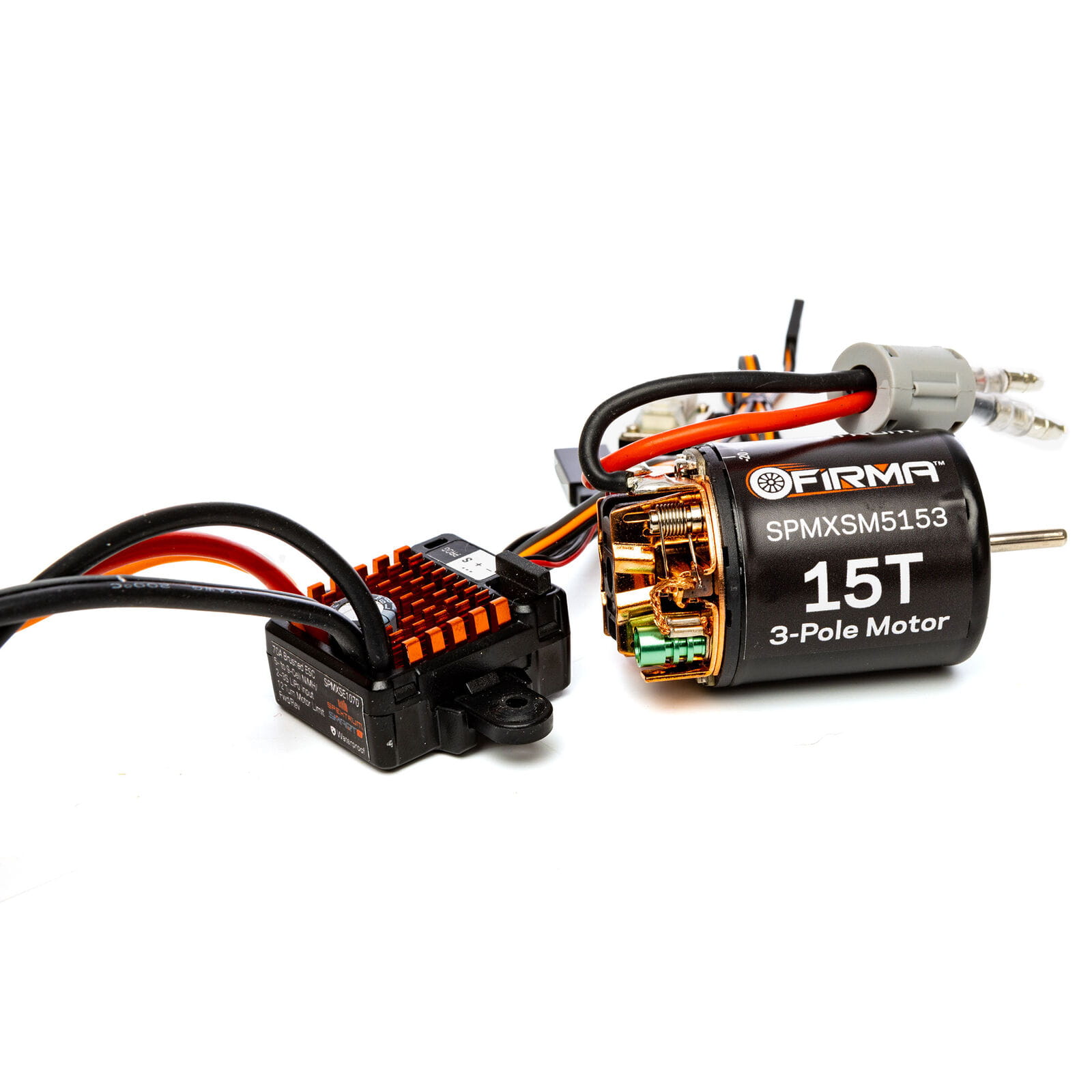 Spektrum FIRMA 70A BR Smart ESC/15T Regler + Motor Brushed Motor Combo Spektrum FIRMA 70A BR Smart ESC/15T Regler + Motor Brushed Motor Combo