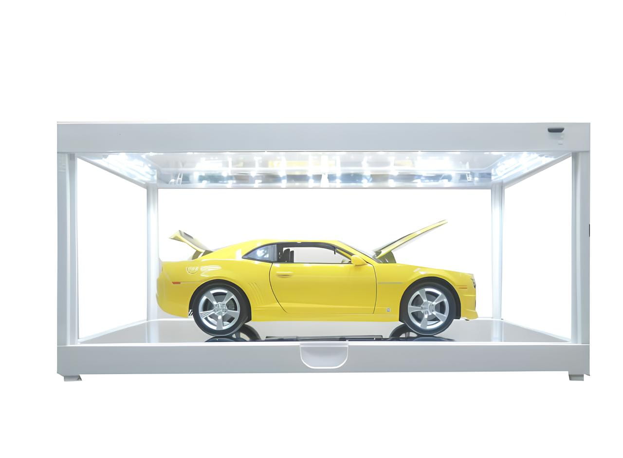 Triple9 Modellauto Vitrine Weiss 1-18 LED beleuchtet
