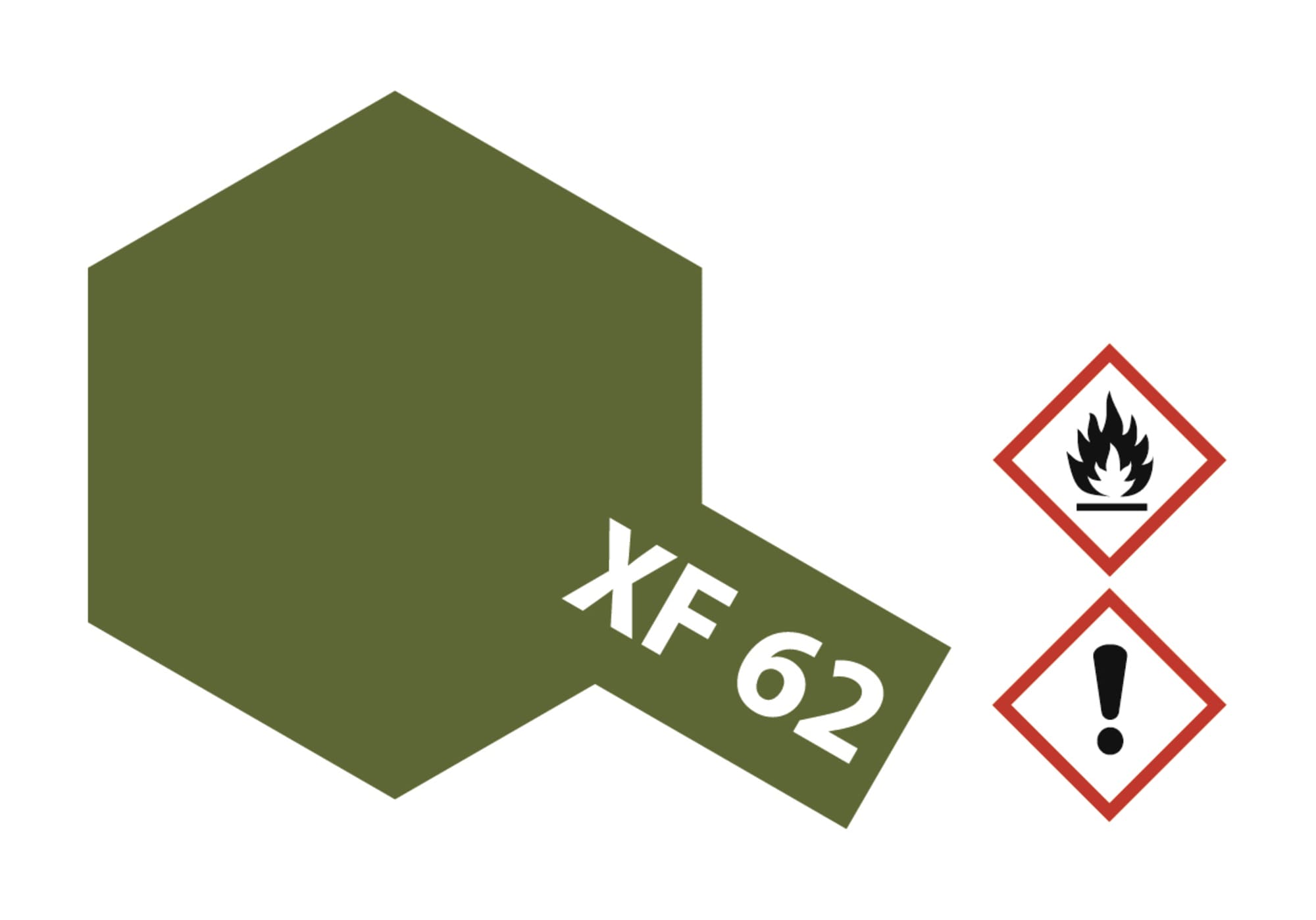Tamiya Acrylfarbe XF62,  XF-62 Braunoliv (Olive Drab) matt 23ml Tamiya Acrylfarbe XF62,  XF-62 Braunoliv (Olive Drab) matt 23ml