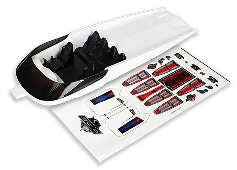 Traxxas Luke weiss_ ohne Grafik_ montiert - RC-Zubehoer