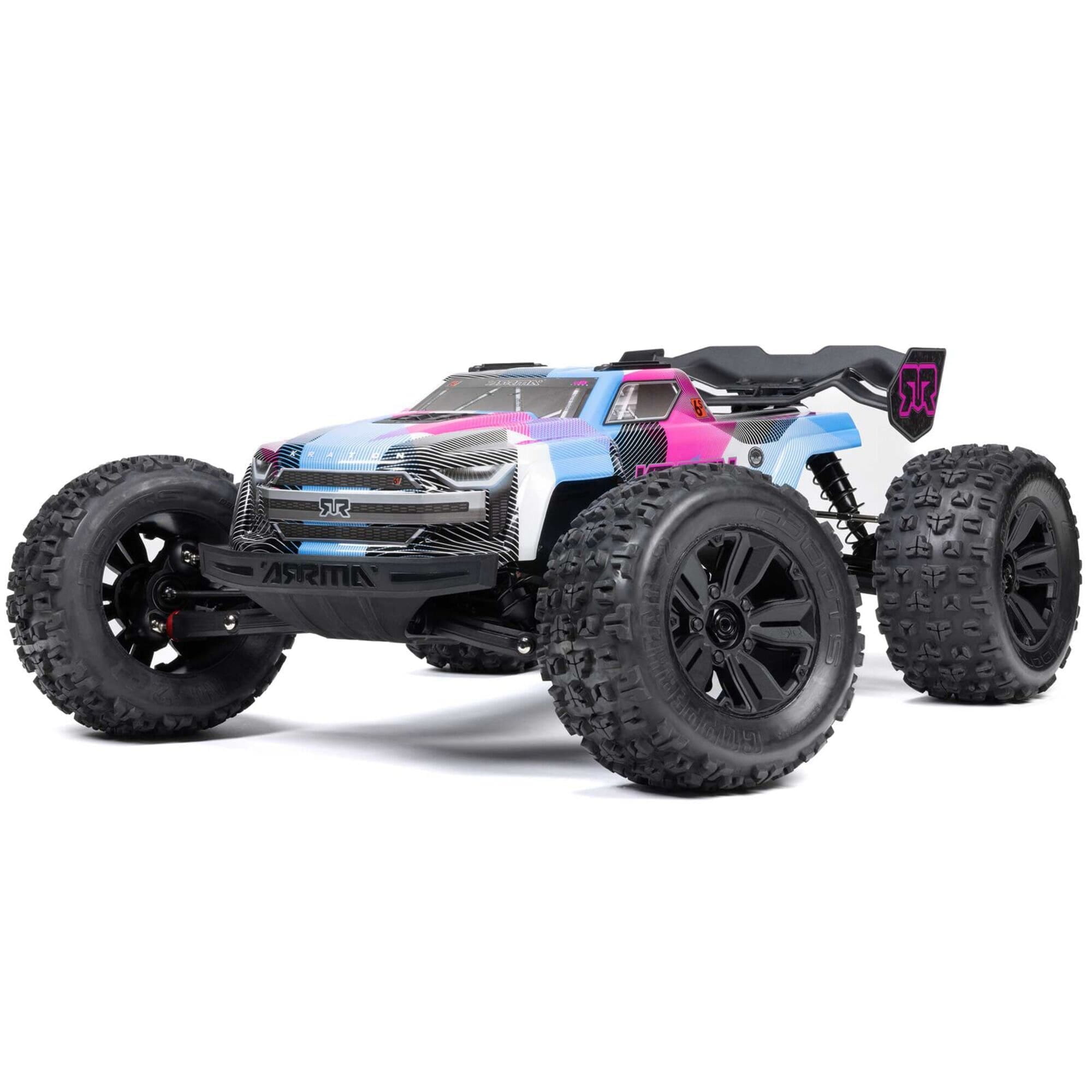 ARRMA 1_8 KRATON 6S 4X4 BLX Brushless Monster Truck Blau-Pink arrma-kraton-6s-v6-monstertruck-rtr-blau-pink