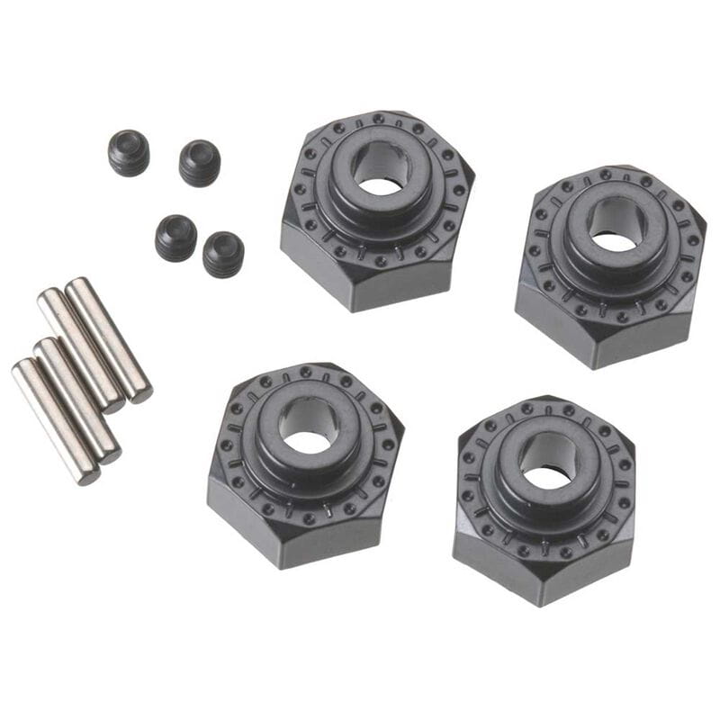 Axial AX30429 Aluminum Hex Hub 12mm Black _4_ - RC-Zubehoer