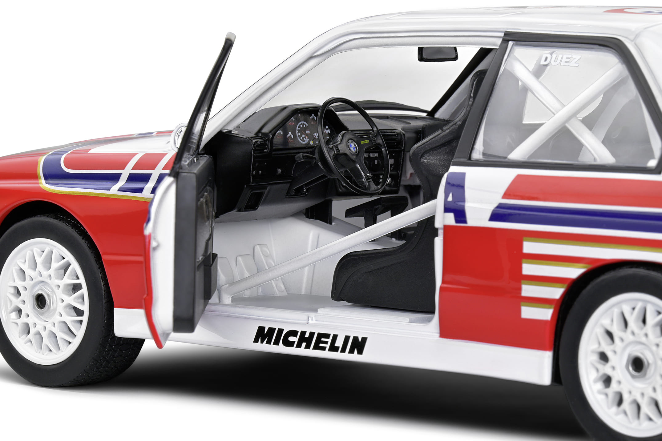 Solido 1_18 BMW E30 M3 #14 Belgium Procar 1993 Weiss Modellauto Detailgetreue Nachbildung