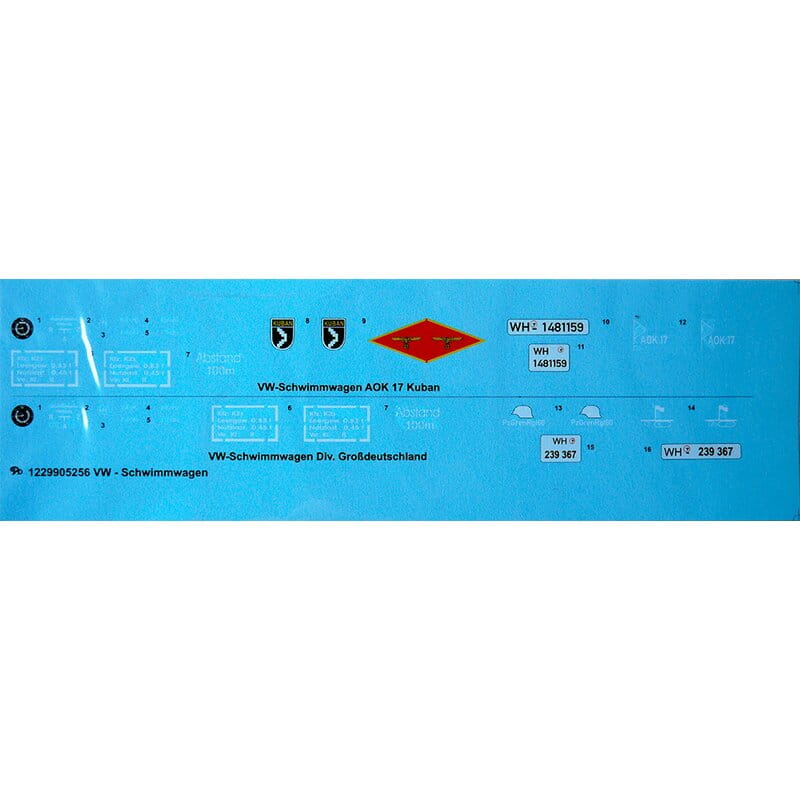 Torro Aufkleber_Decals Schmimmwagen Kuban Brueckenkopf - RC-Zubehoer