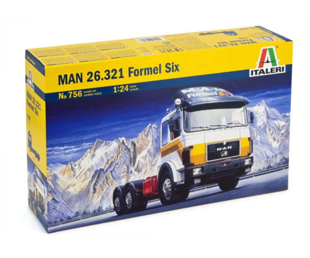 Modellbausatz Italeri MAN 26.321 Formel 6 6x4 im Massstab 1_24_