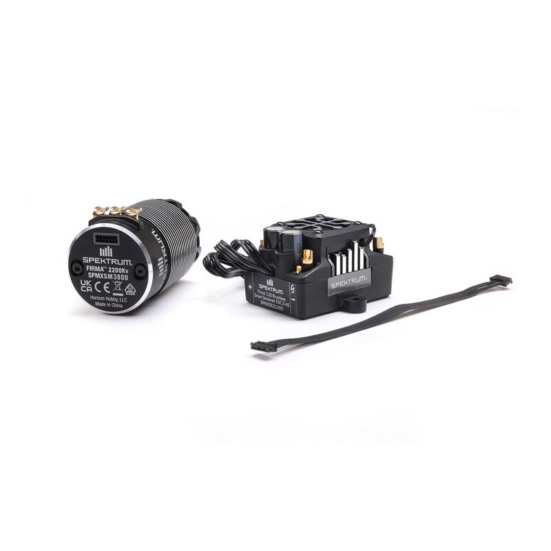 Spektrum Firma 130A Brushless Smart Regler _ 2200Kv Sensored Motor Combo - RC-Zubehoer