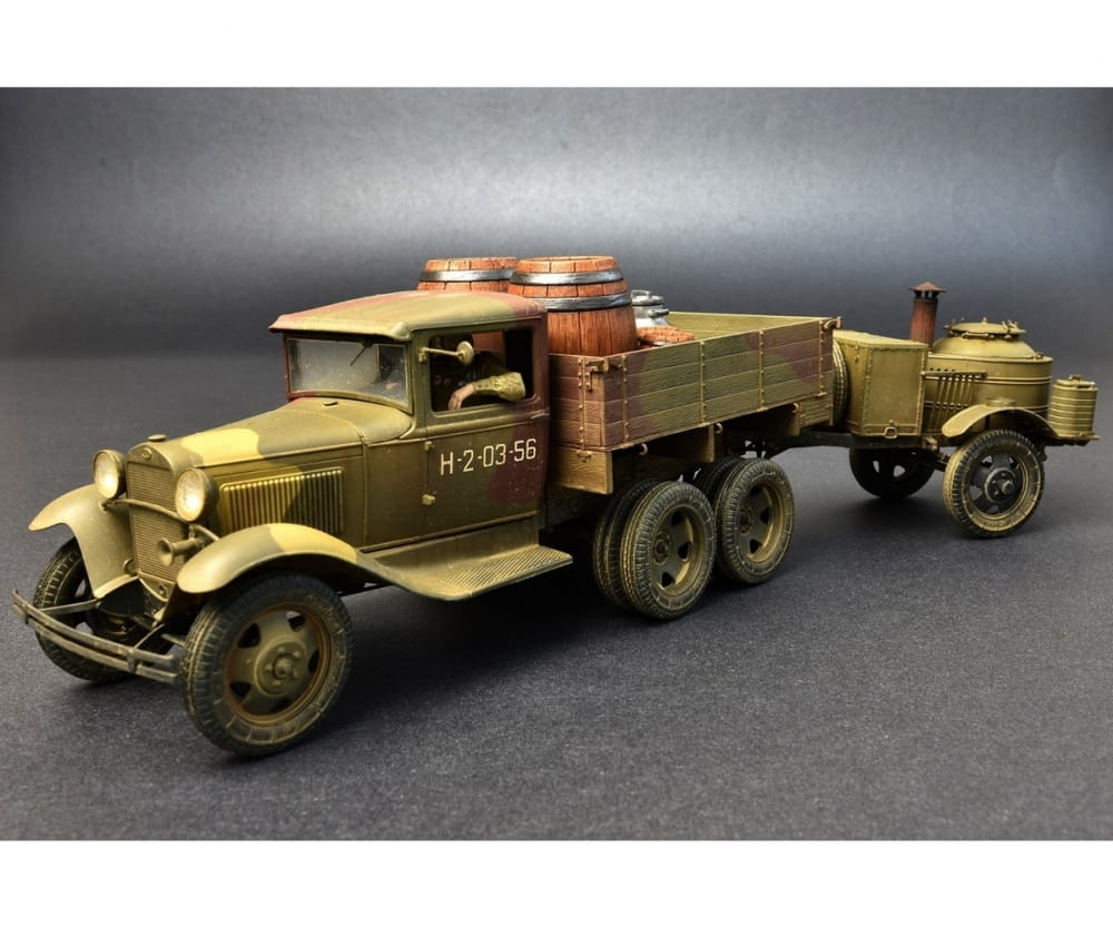 Plastikmodellbau von Miniart 1-35 sov 2to lkw aaa m feldkueche
