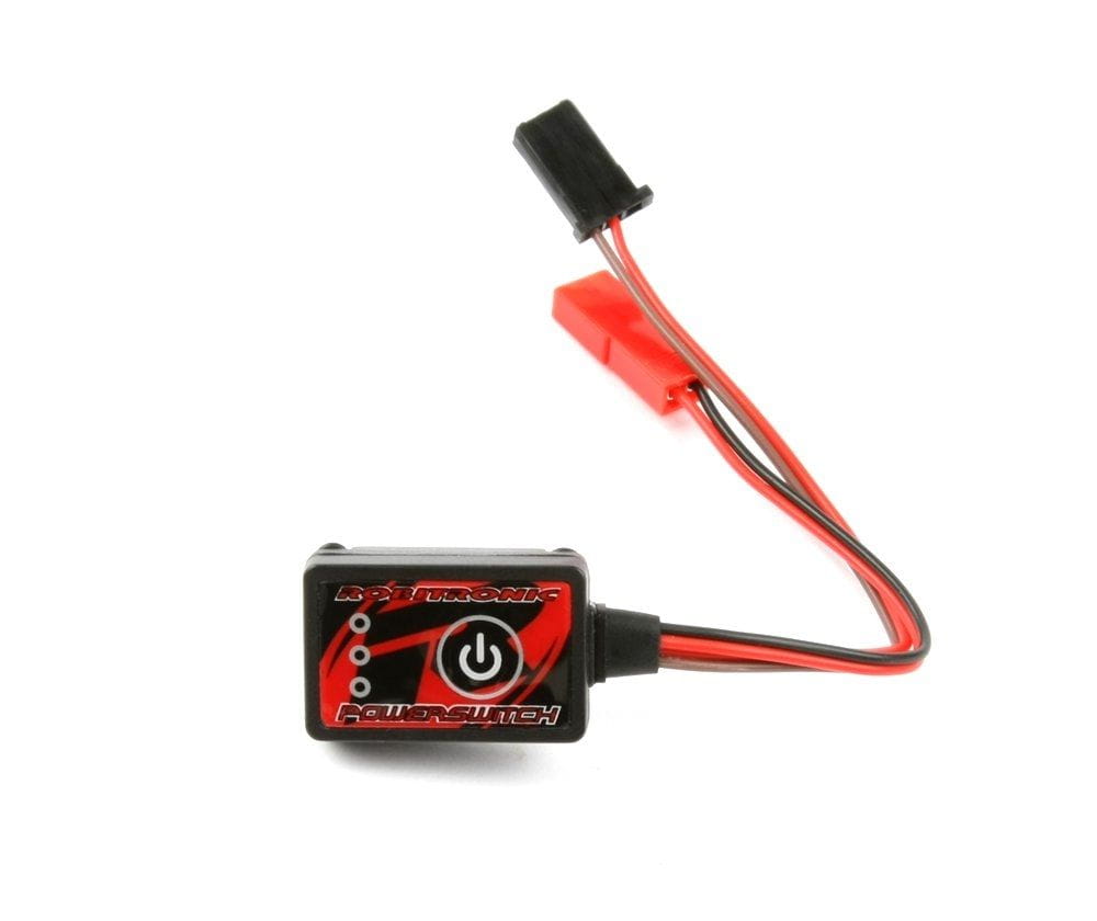 Robitronic Elektronischer Ein Aus Schalter mit Spannungsanzeige Robitronic Elektronischer Ein Aus Schalter mit Spannungsanzeige