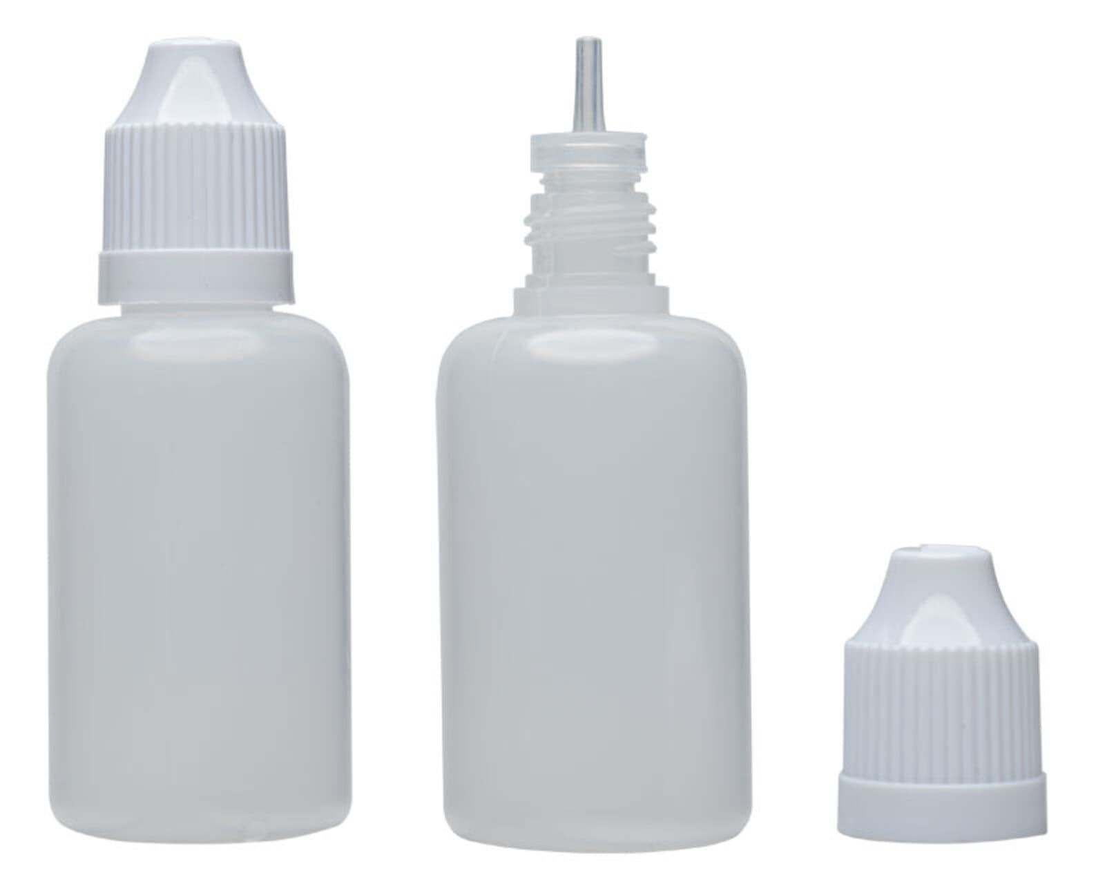 4 Blaue Tropfflaschen Mit Schwarzer Kappe – Je 118 Ml, Für Öle, Tinkturen, Kosmetik