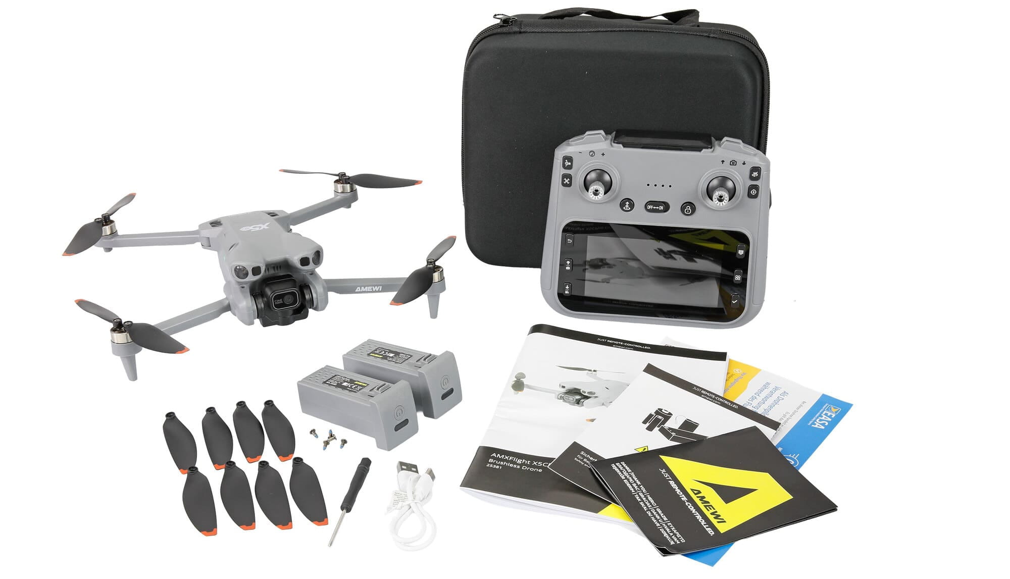 Amewi AMXFlight X5CPro Brushless Kameradrohne RTF mit Display