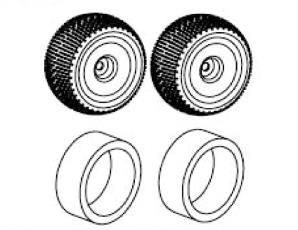 Krick Felgen Truggy gelb 1_8 _Paar_ - RC-Zubehoer