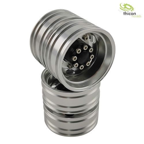 Thicon 1_14 Alufelgen 6-Loch Oval fuer Antriebsachse - RC-Zubehoer