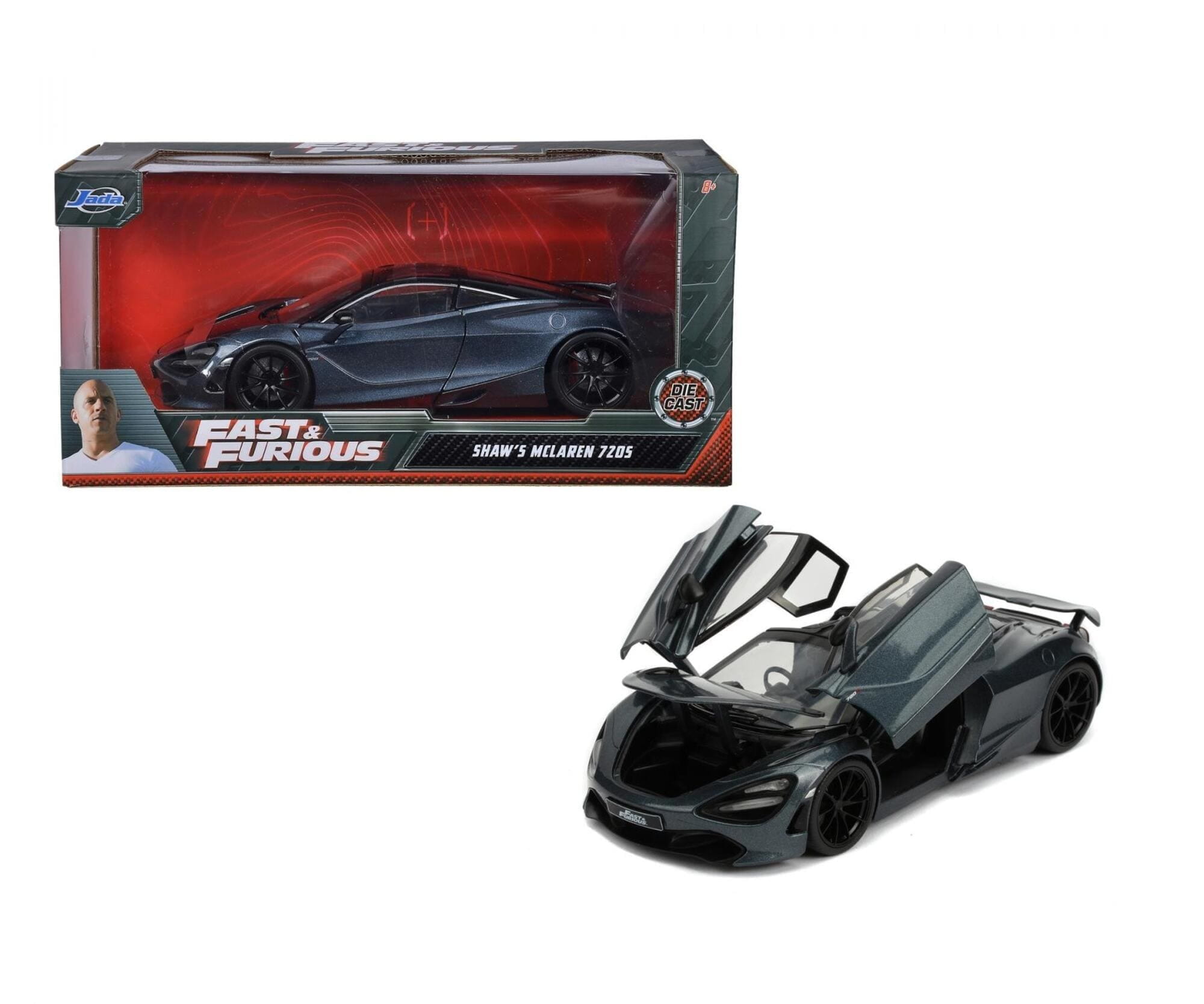 FAST & FURIOUS Shaw's Mclaren 720s by Jada 1:24 Hobbs & Shaw Diecast FAST & FURIOUS Shaw's Mclaren 720s by Jada 1:24 Hobbs & Shaw Diecast