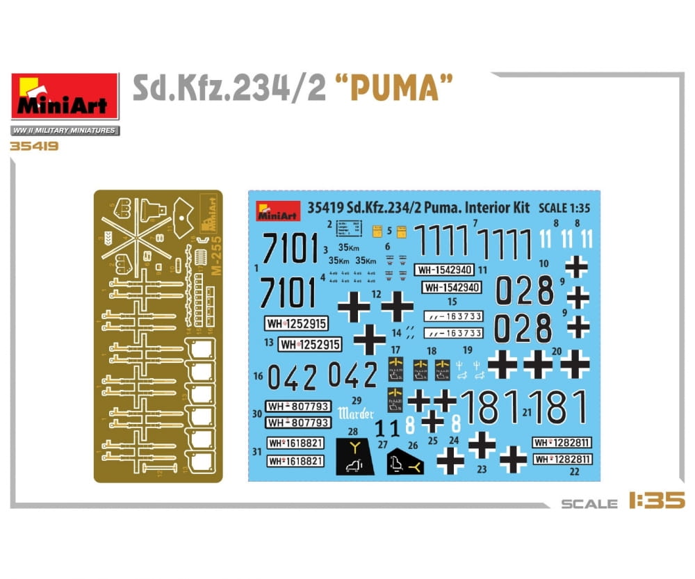 MiniArt 1_35 Sd_Kfz.234_2 Puma Plastik Modellbausatz - RC-Zubehoer