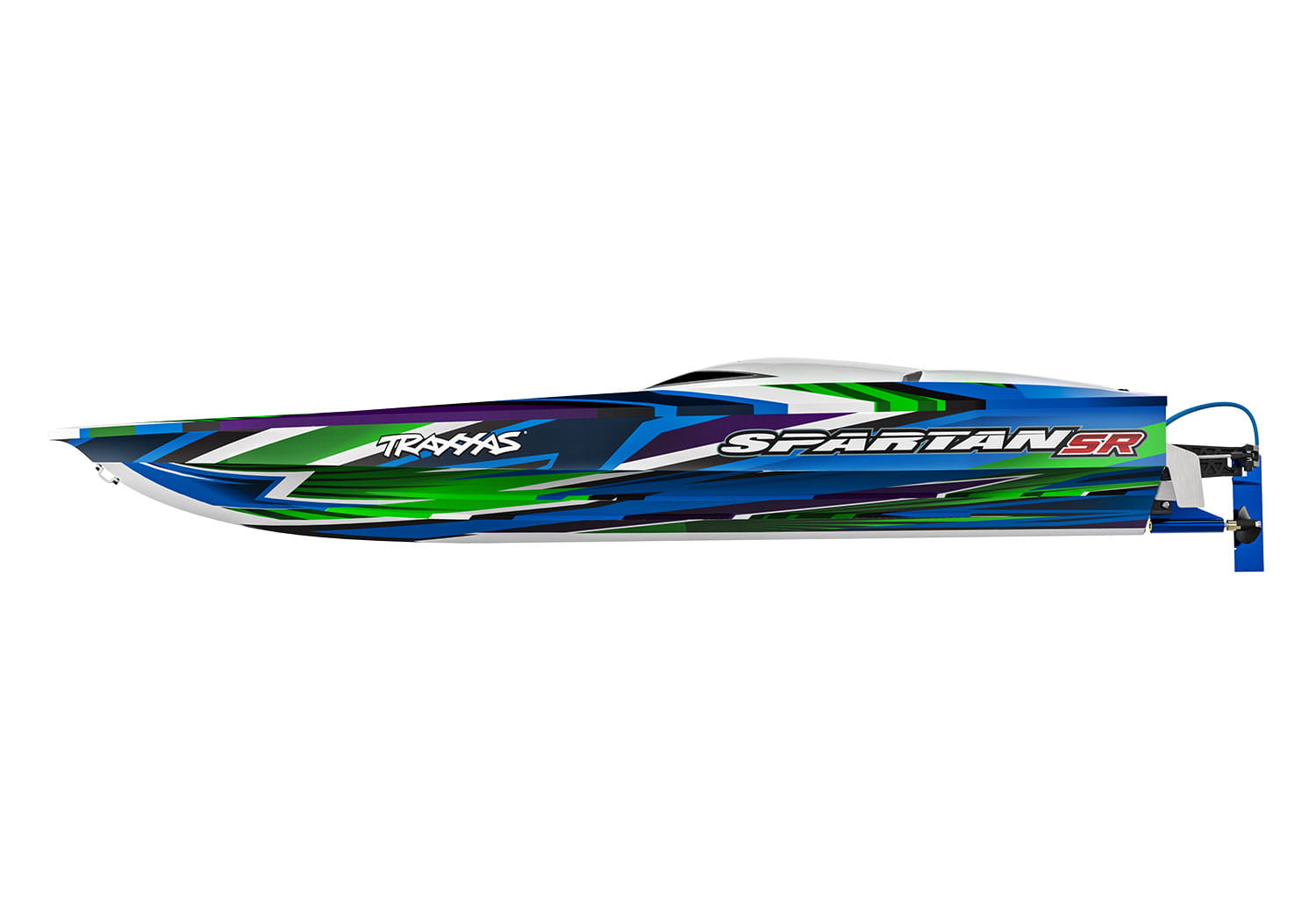 TRAXXAS Spartan SR Brushless RC-Boot 36 Zoll Gruen