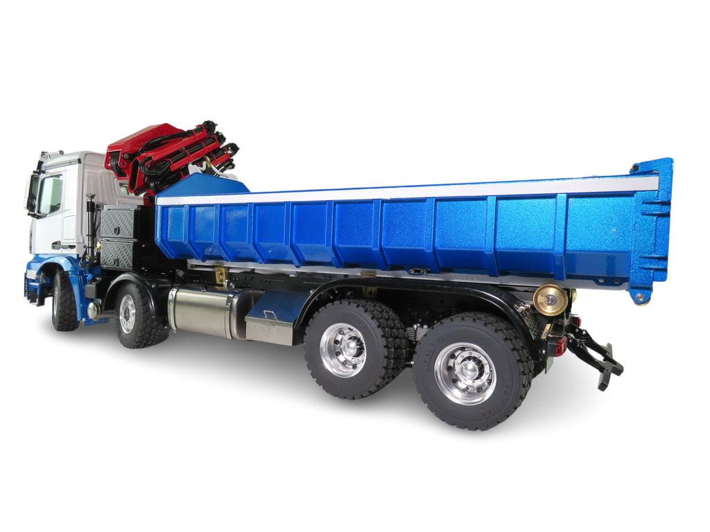 Lesu 1_14 Arocs 8x8 Abroller mit Ladekran blau_weiss - RC-Zubehoer