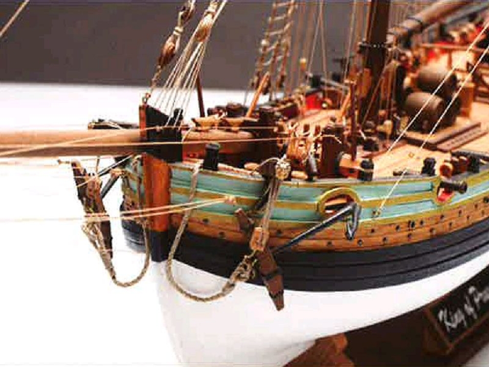 Modellbausatz Koenig von Preussen Schmugglerschiff 1_42 - Historisches Schiffsmodell