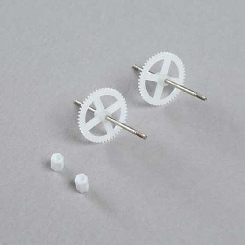 E-flite Prop Shaft with Gear (2): Vapor/Night E-flite Prop Shaft with Gear _2_ Vapor_Night - RC-Zubehoer