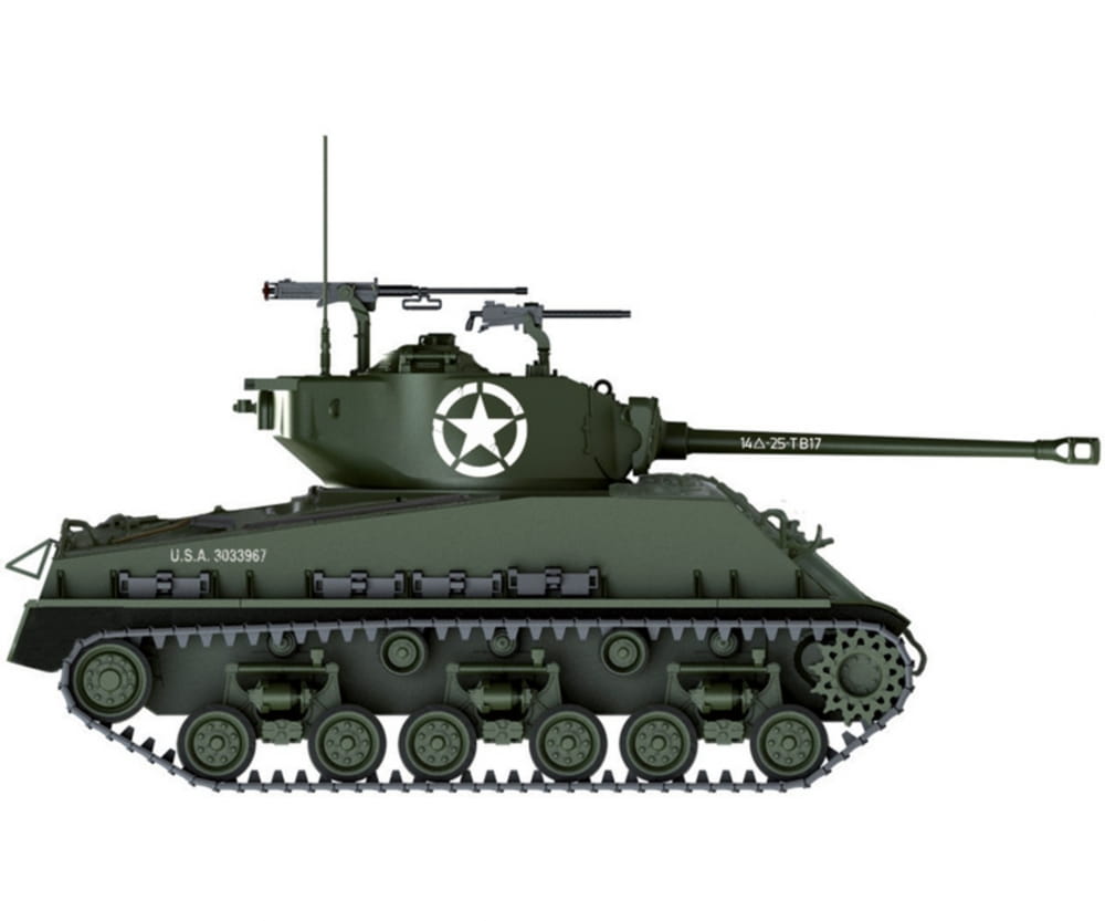 Italeri 1:35 M4A3E8 Sherman "Fury" Panzer Plastik Modellbau Bausatz