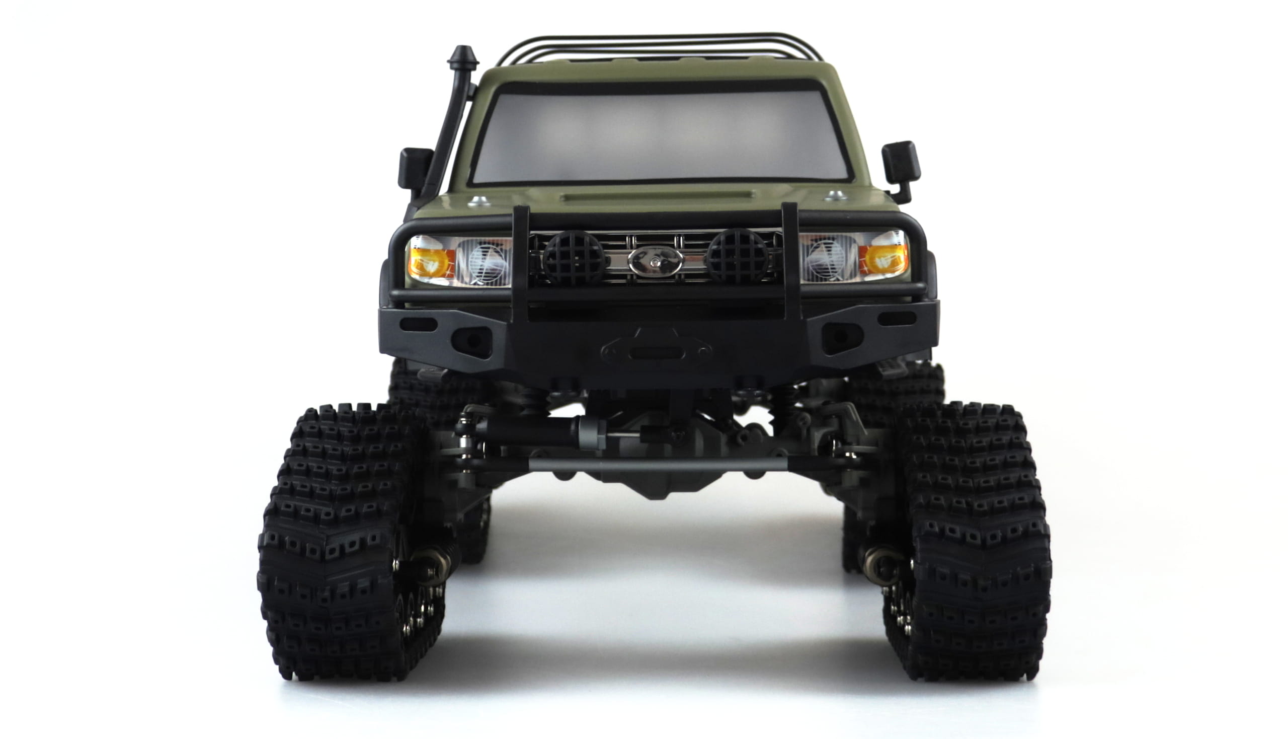 Amewi RC Scale Crawler AMXRock RCX10BTS Pick-Up 1:10, RTR Militär grün
