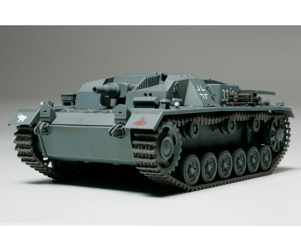 Tamiya Deutsches Sturmgeschuetz III Ausf.B 1_48 Plastik Modellbau Militaer Bausatz - RC-Zubehoer