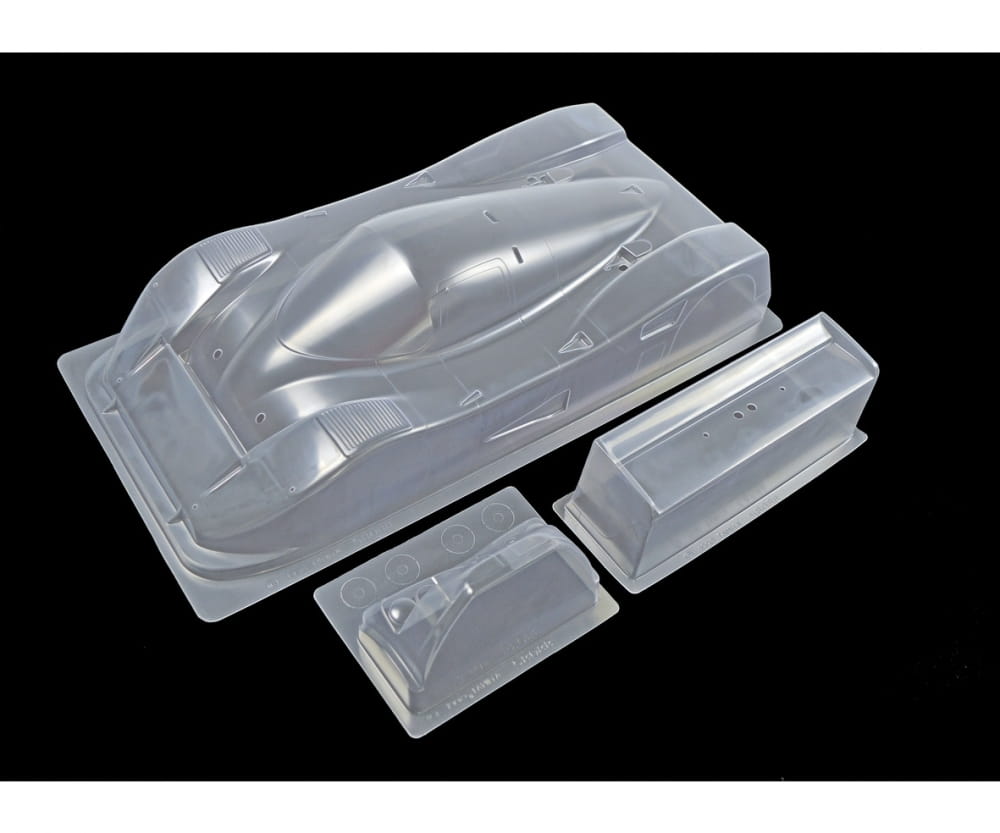 Tamiya C11 Gruppe C Lexan-Karosserie mit Spoiler Tamiya Mercedes C11 Karosserie unlackiert transparent 1_10