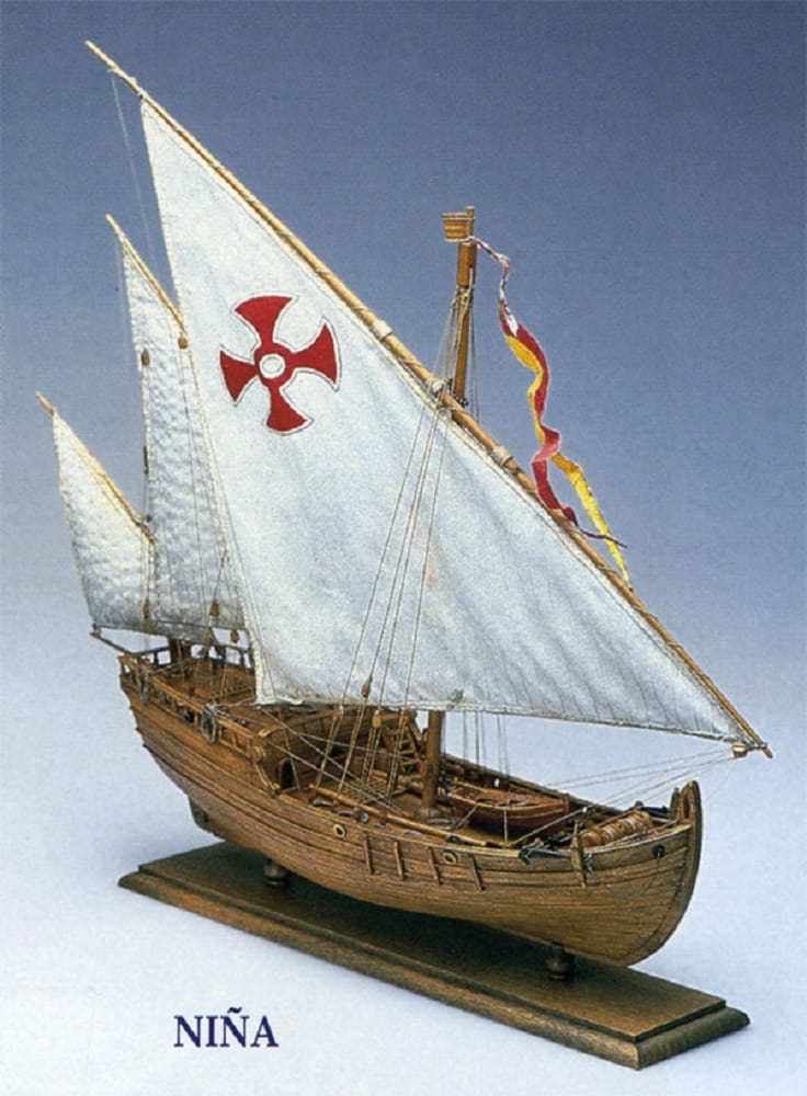 Nina 1_65 Bausatz - Historisches Karavelle Modell aus Holz von Amati
