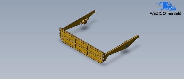 Wedico Heckklappe für CAT 740