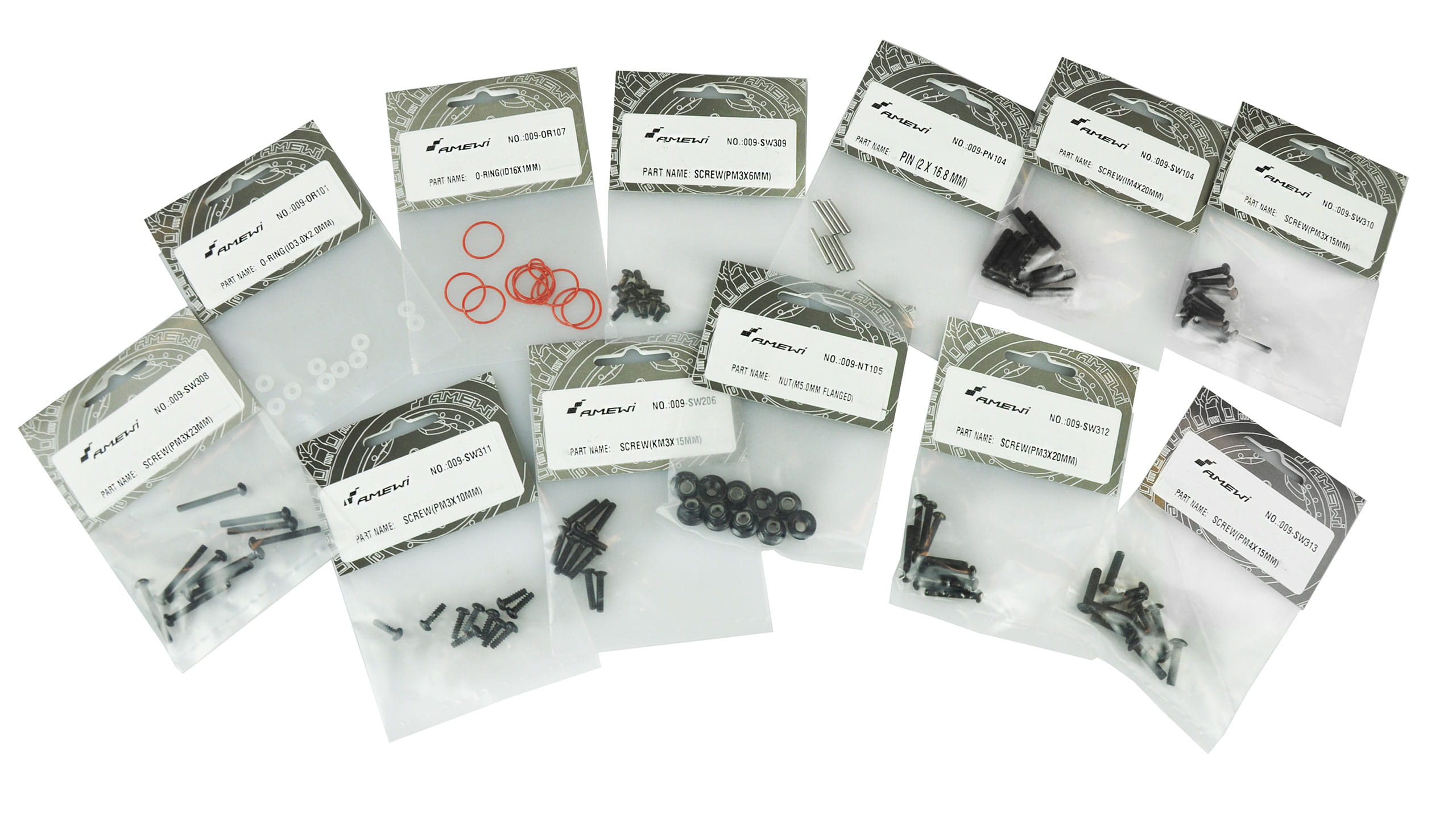 Amewi ET9999 Schrauben, Pin & O-Ring Set AM10T