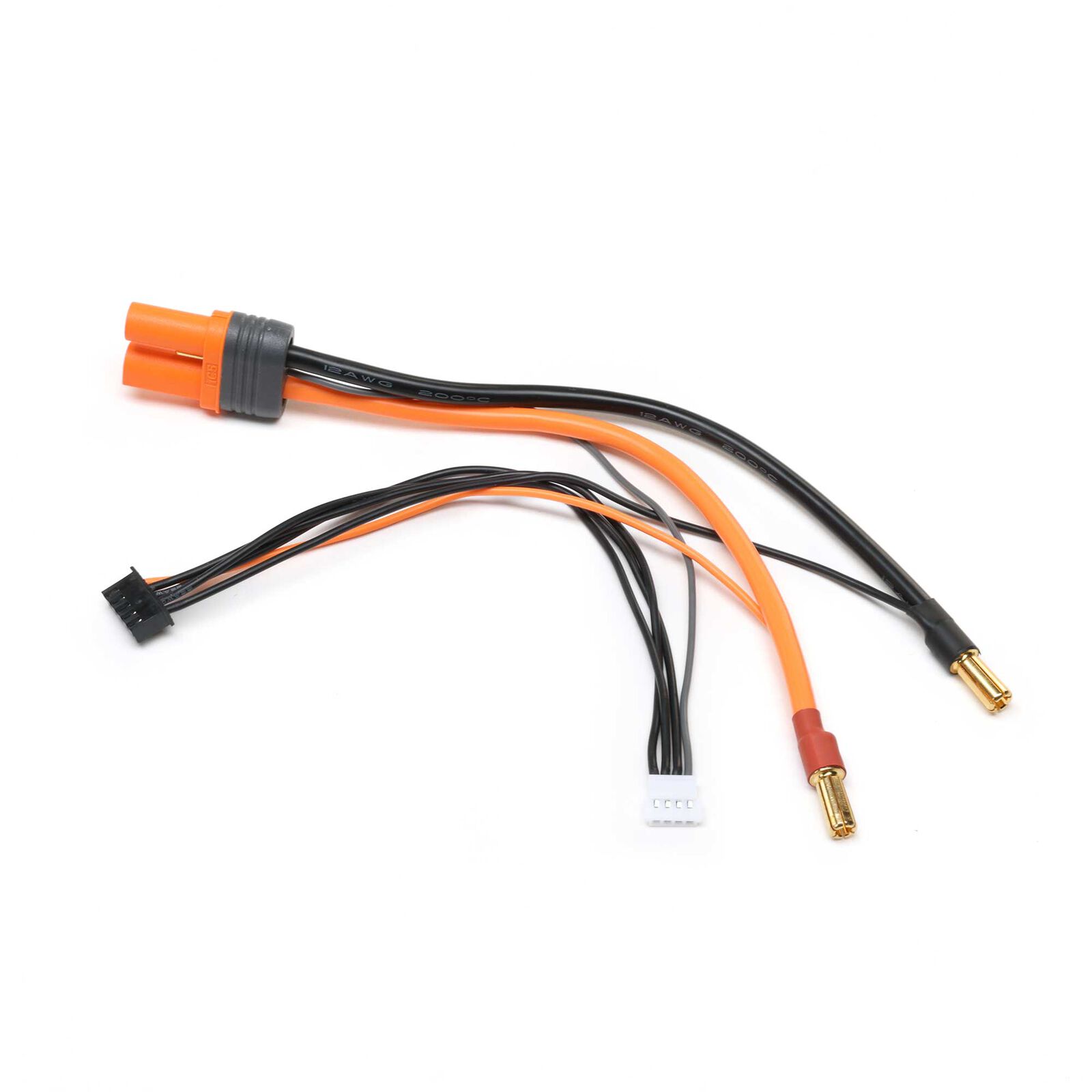 Spektrum Adapter_ IC5 Akku _ 5mm Male Bullets with 6 wire_ 2S_4S Smart Pro Race Batteries - RC-Zubeh