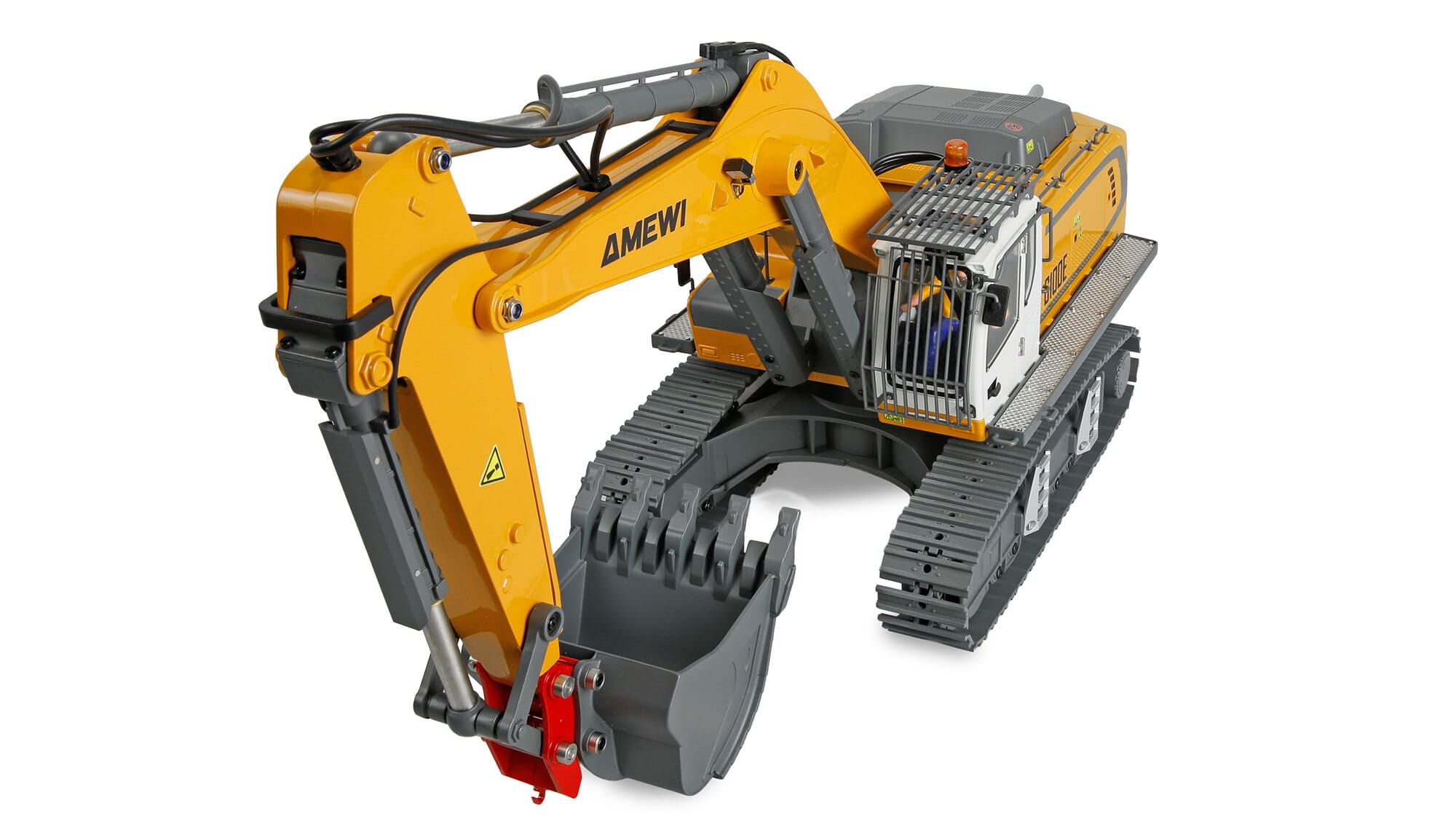Amewi G100E Vollmetall RC Bagger 1_18 XXL RTR mit Anbaugeraeten