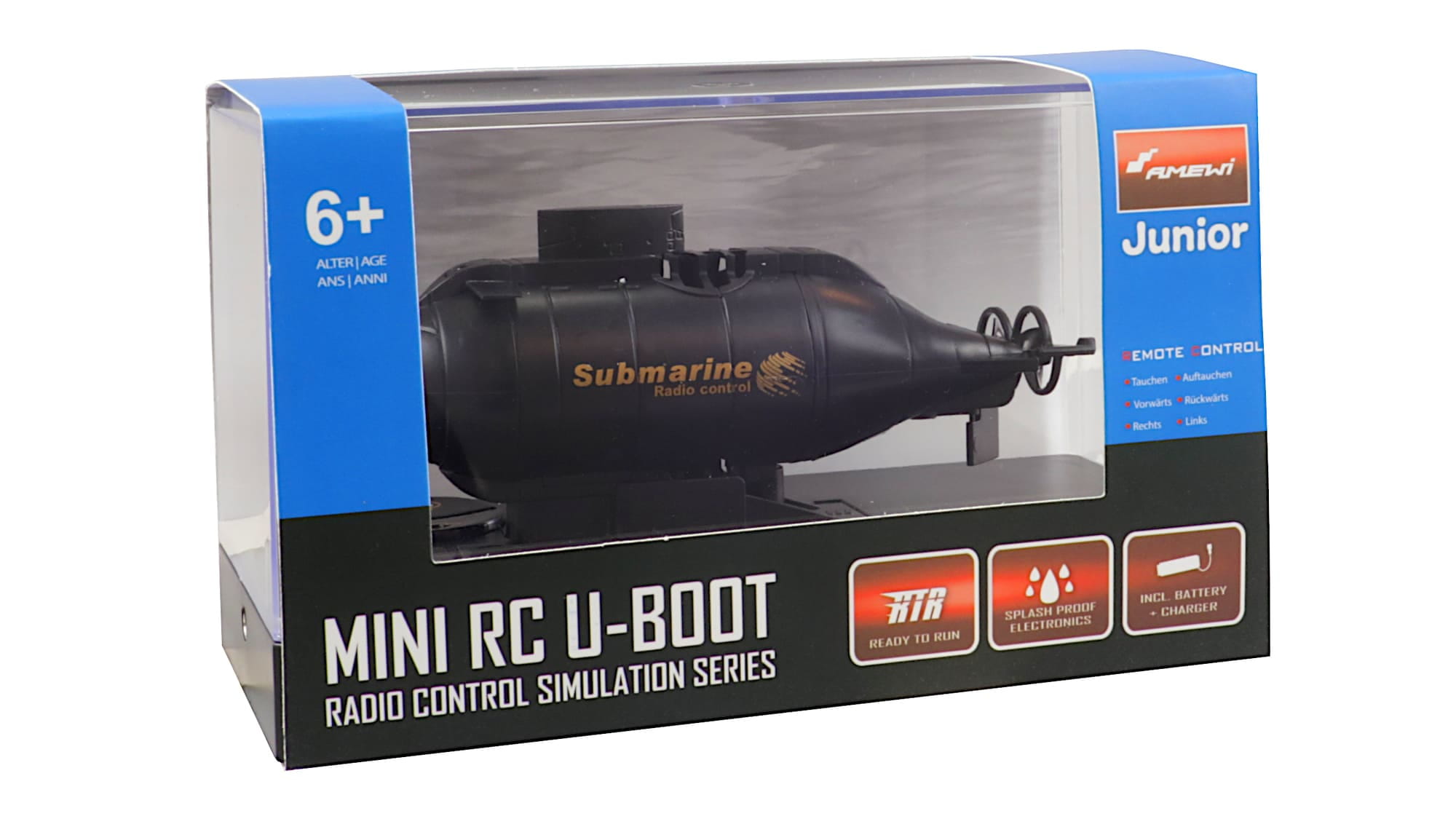 Amewi Mini U-Boot RTR mit LED und 40 MHz Fernsteuerung