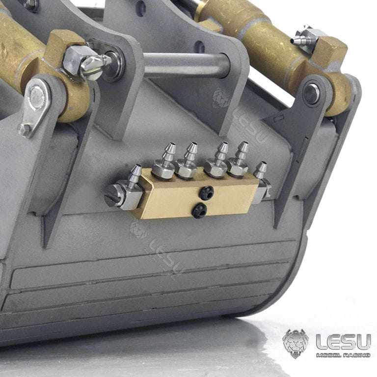 Lesu Klappschaufel hydraulisch fuer 36t-_Mobil-_Kurzheck-Bagger - RC-Zubehoer