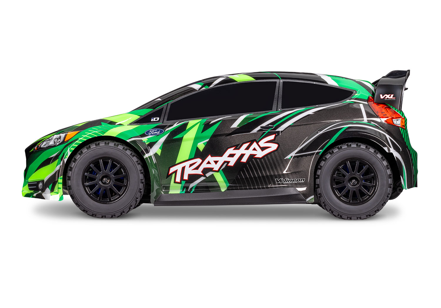 Traxxas Ford Fiesta ST Rally VXL Brushless RC Auto Gruen