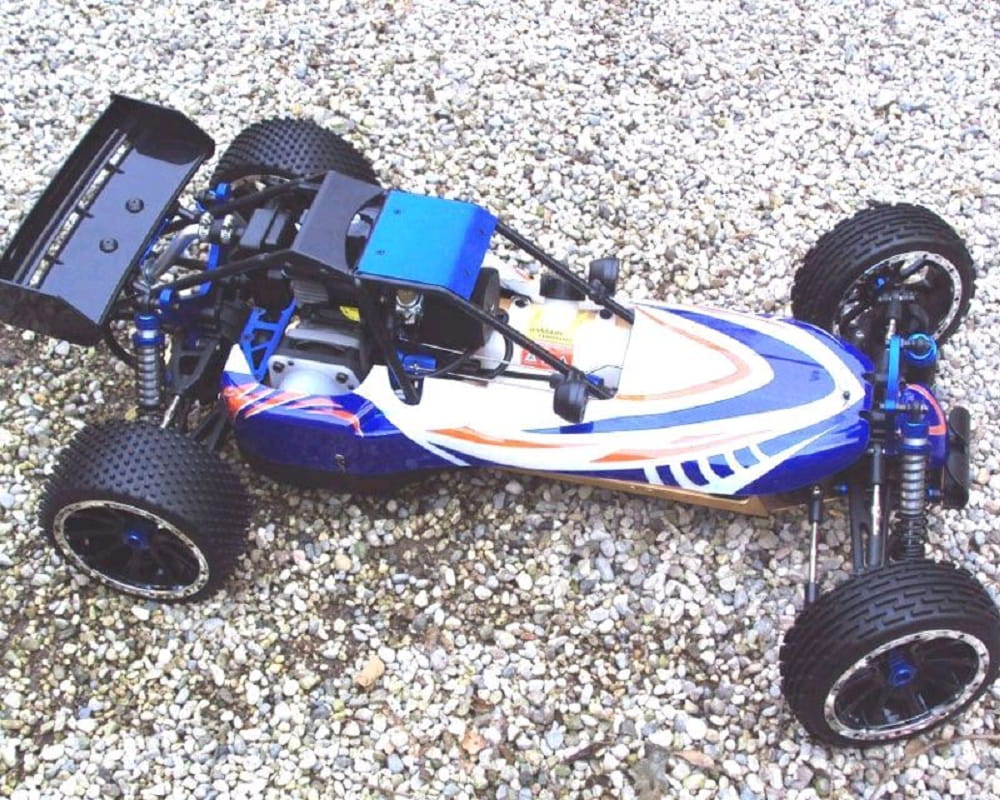 Krick Karosserie Raptor 1_5 blau_weiss - RC-Zubehoer